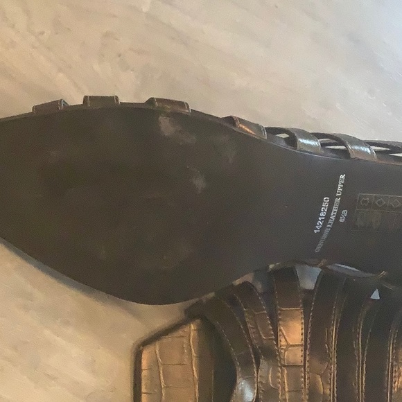 Pewter color Strapped sandals - Picture 6 of 15